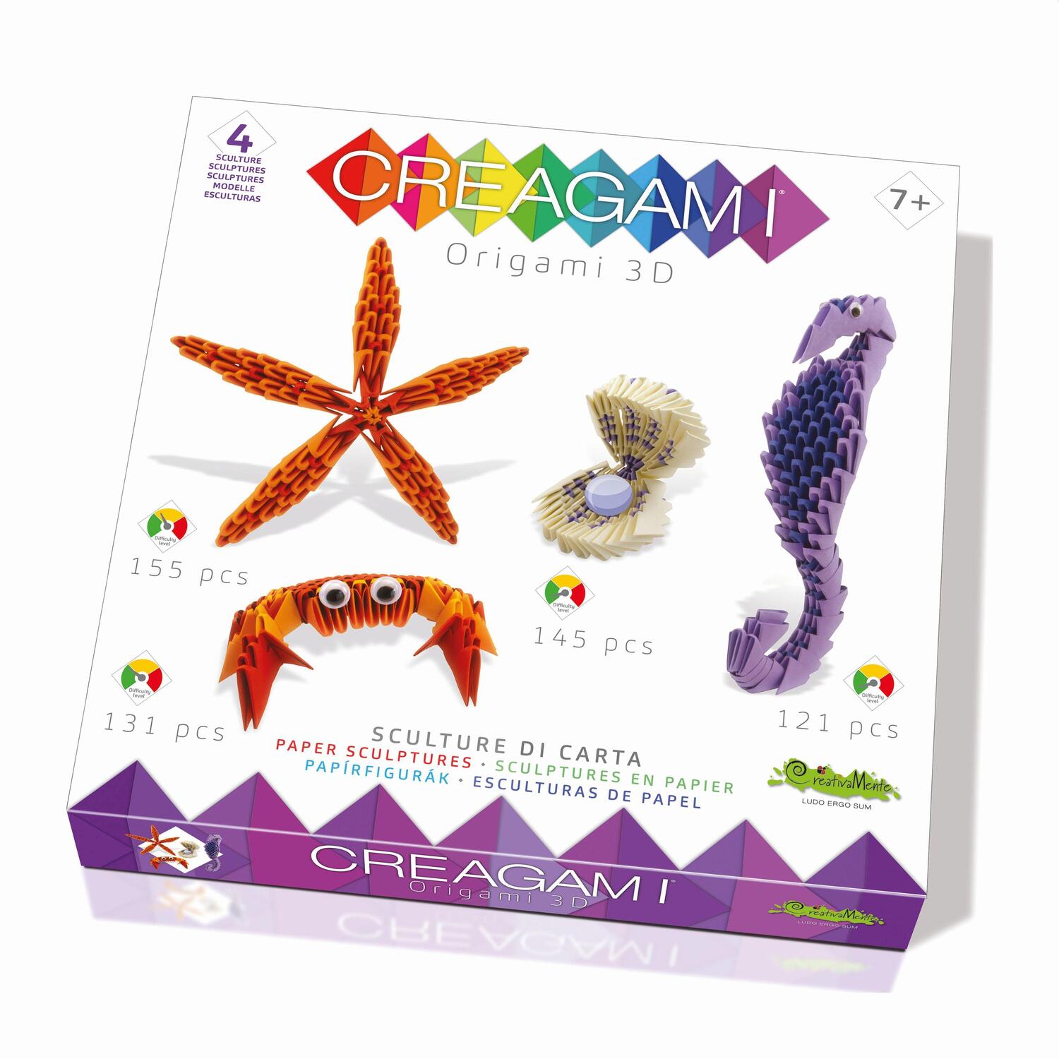 Cover: 8032591787369 | CREAGAMI - Origami 3D 4er Set Meer 552 Teile | Creagami | Spiel | 2023