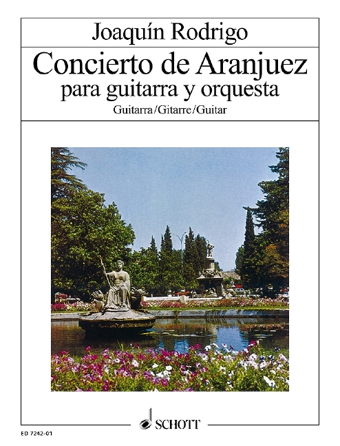 Cover: 9790001075855 | Concierto de Aranjuez | Gitarre und Orchester. Solostimme. | Rodrigo