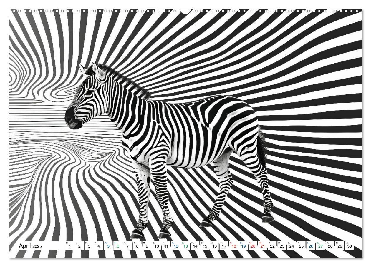 Bild: 9783457146200 | ZEBRAS - Modern Art (hochwertiger Premium Wandkalender 2025 DIN A2...