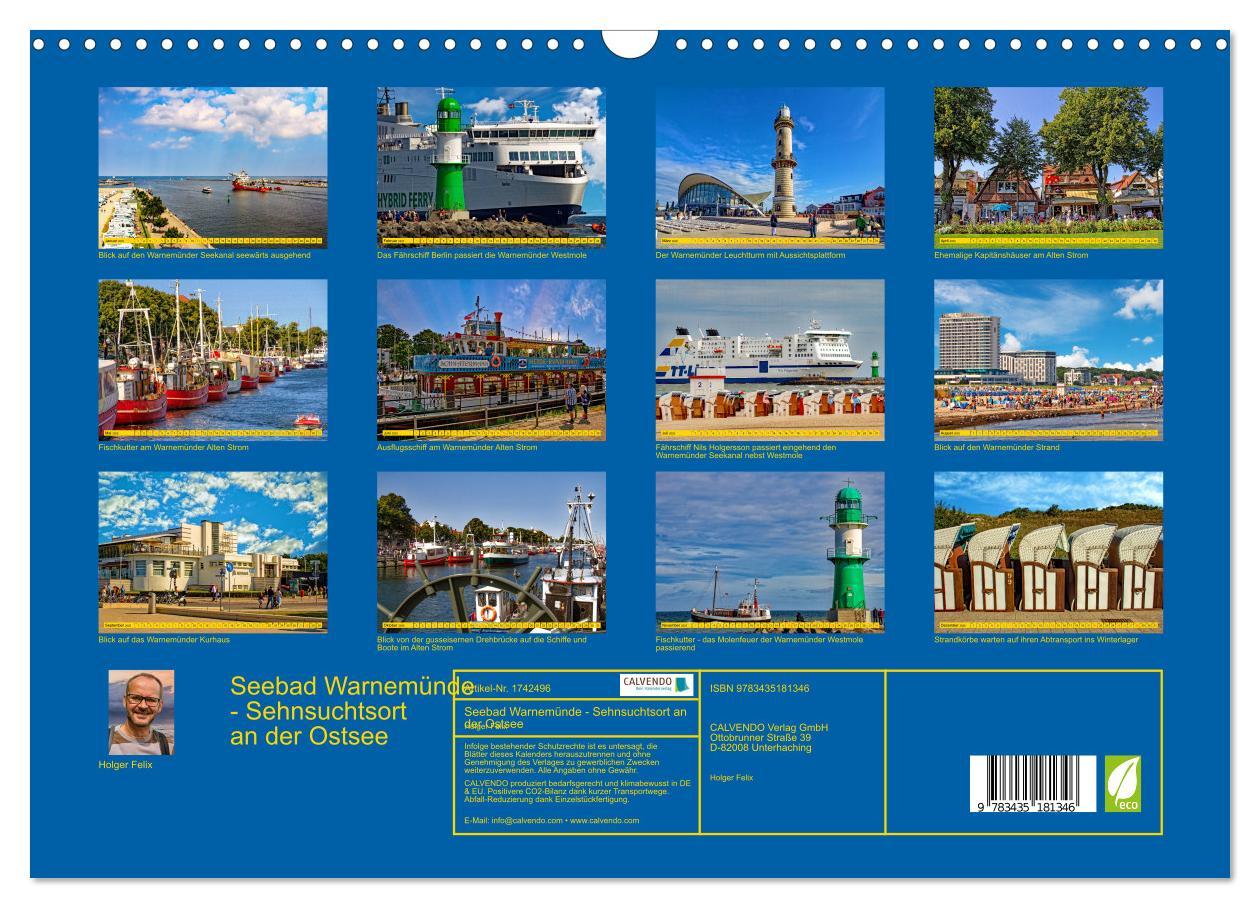 Bild: 9783435181346 | Seebad Warnemünde - Sehnsuchtsort an der Ostsee (Wandkalender 2025...