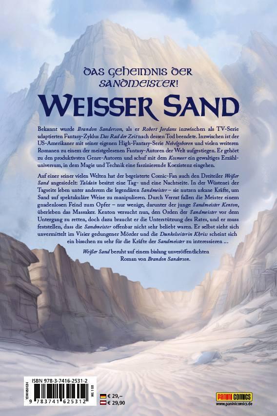 Rückseite: 9783741625312 | Brandon Sandersons Weißer Sand (Collectors Edition) - Eine Graphic...