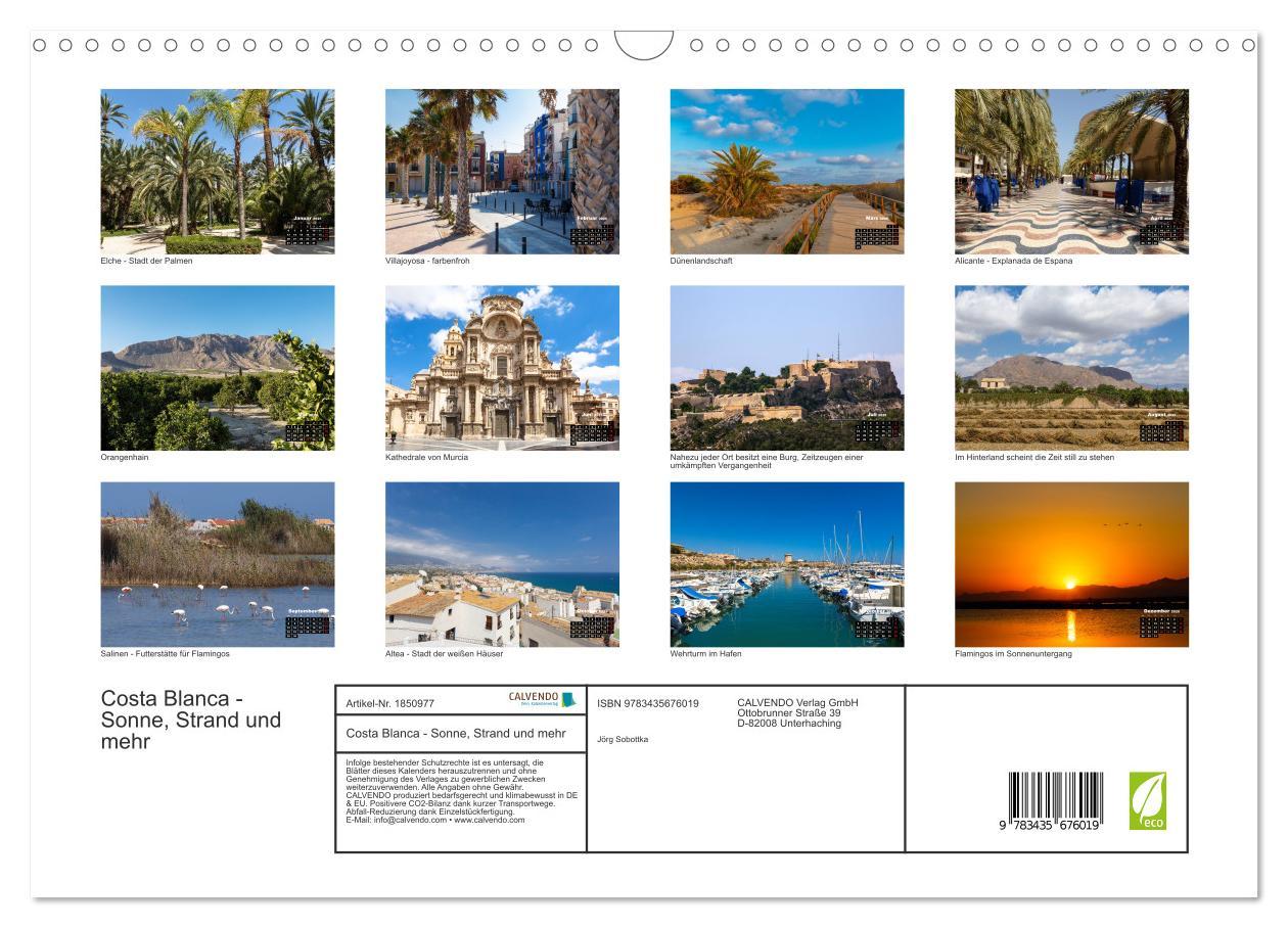 Bild: 9783435676019 | Costa Blanca - Sonne, Strand und mehr (Wandkalender 2025 DIN A3...