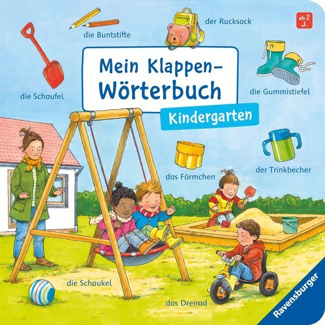 Cover: 9783473438471 | Mein Klappen-Wörterbuch: Kindergarten | Susanne Gernhäuser | Buch