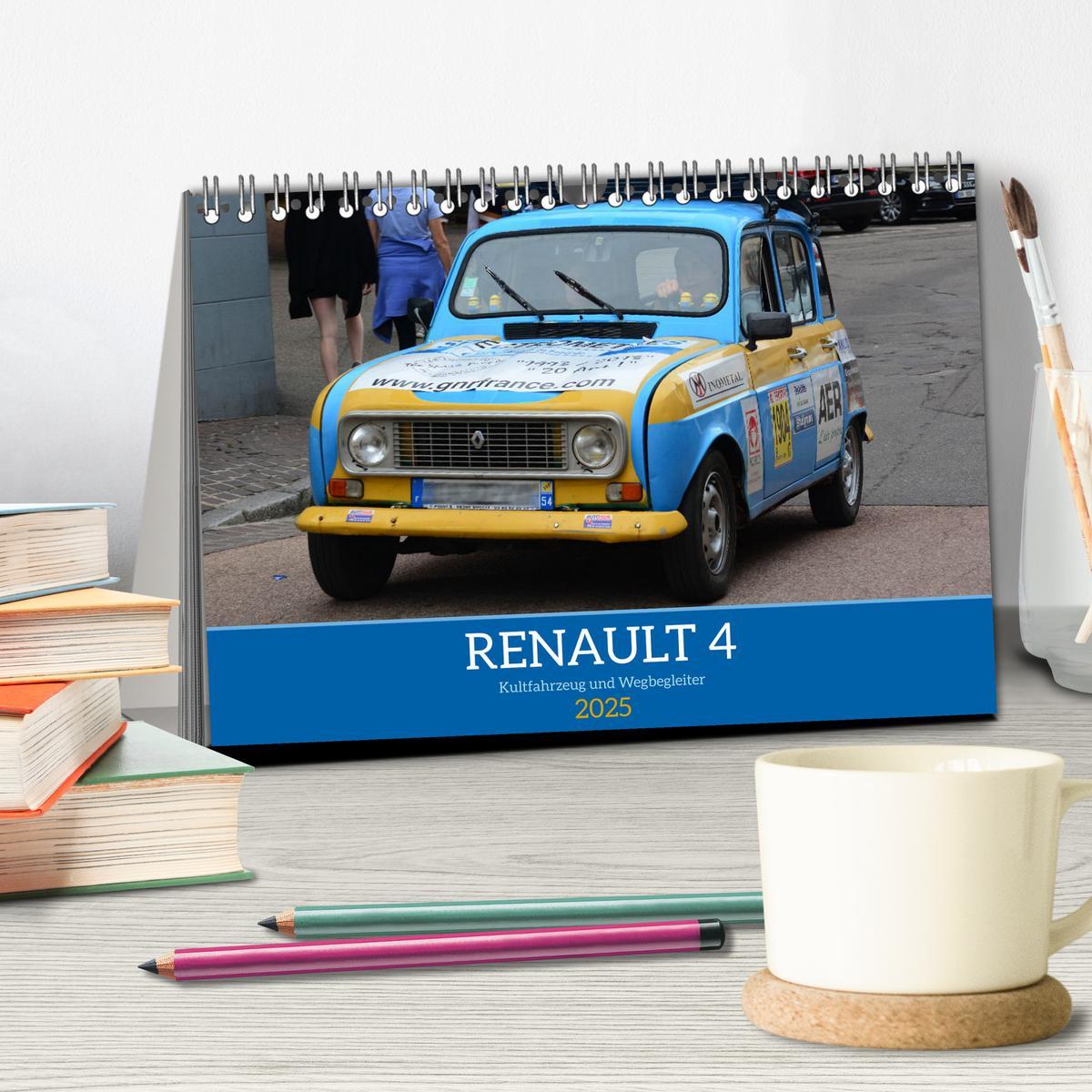 Bild: 9783383894312 | Renault 4 - Kultfahrzeug und Wegbegleiter (Tischkalender 2025 DIN...