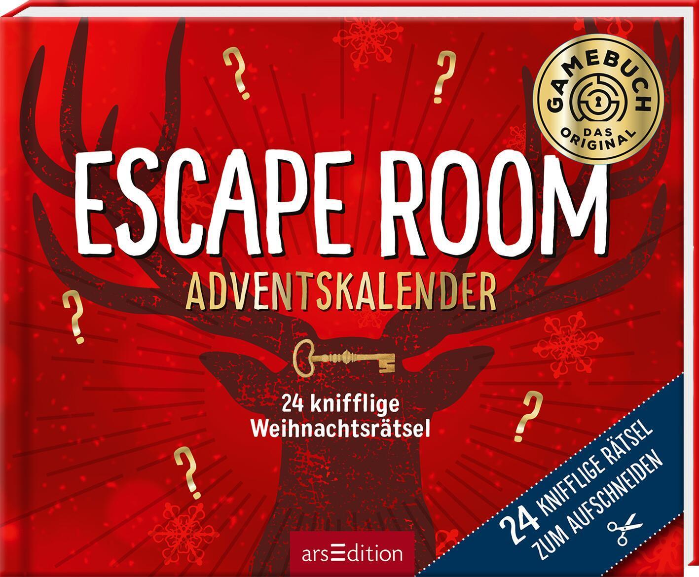 Cover: 9783845854120 | 24 knifflige Weihnachtsrätsel. Escape Room Adventskalender | Buch