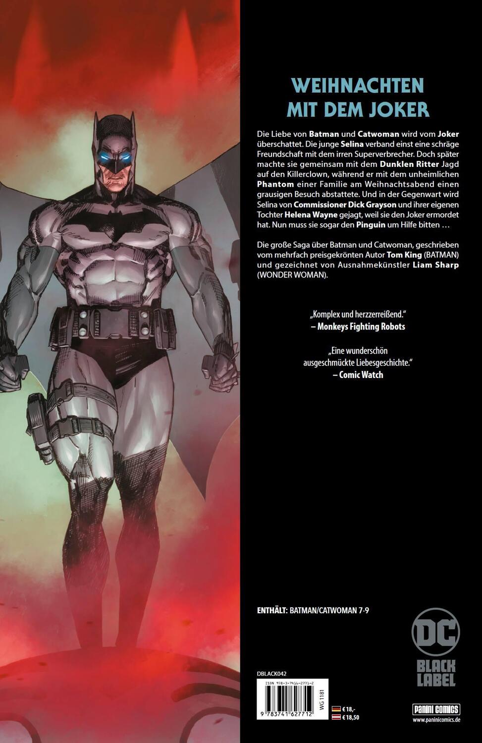 Rückseite: 9783741627712 | Batman/Catwoman | Bd. 3 (von 4) | Tom King (u. a.) | Buch | 84 S.