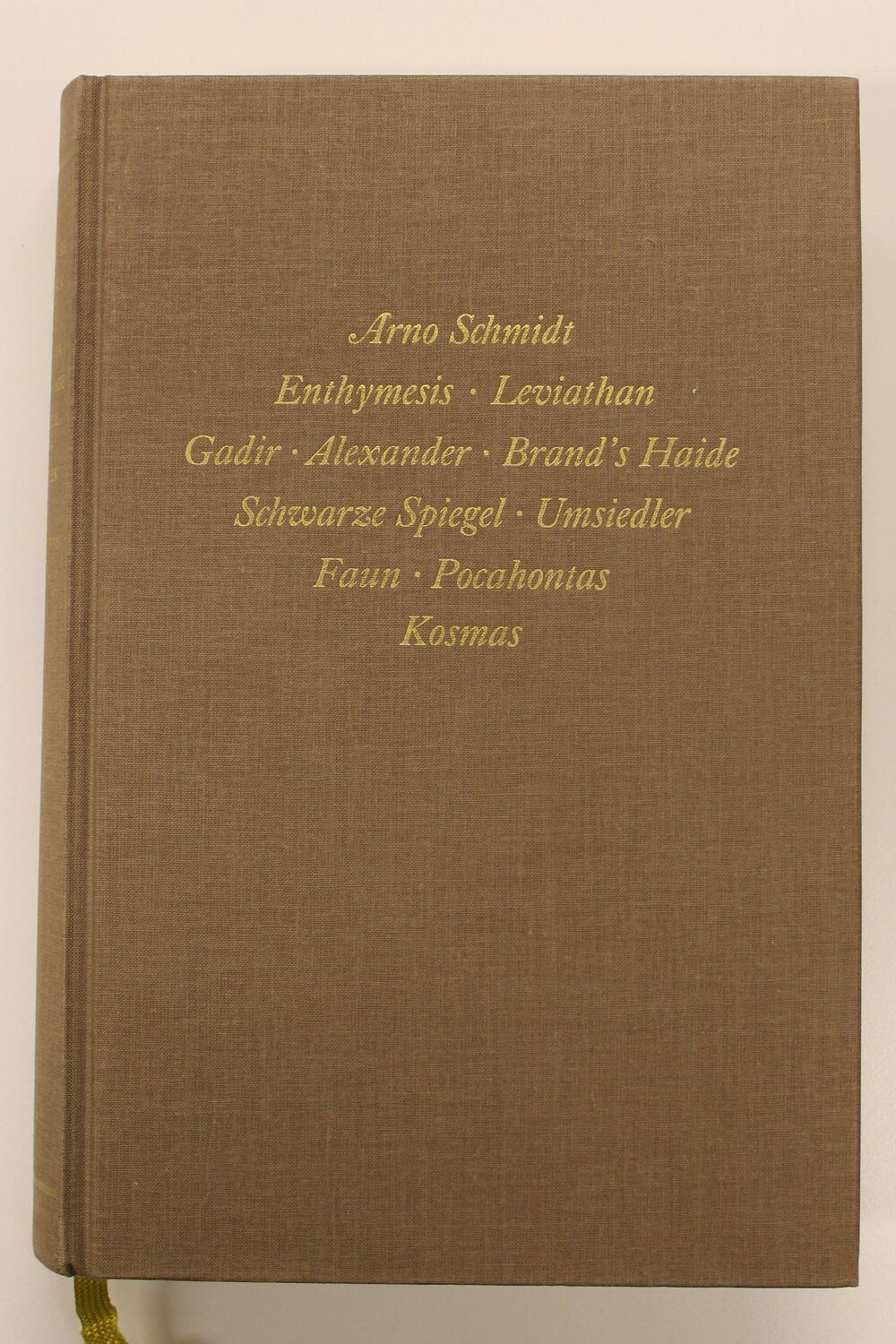 Cover: 9783518800010 | Bargfelder Ausgabe. Werkgruppe I. Romane, Erzählungen, Gedichte,...
