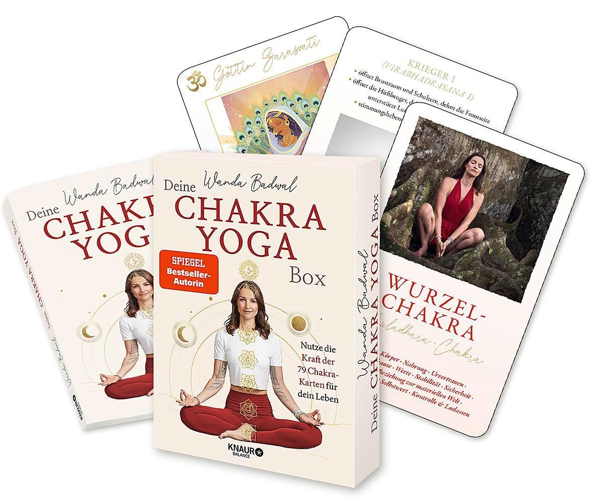 Bild: 9783426447987 | Deine Chakra-Yogabox | Wanda Badwal | Taschenbuch | 128 S. | Deutsch