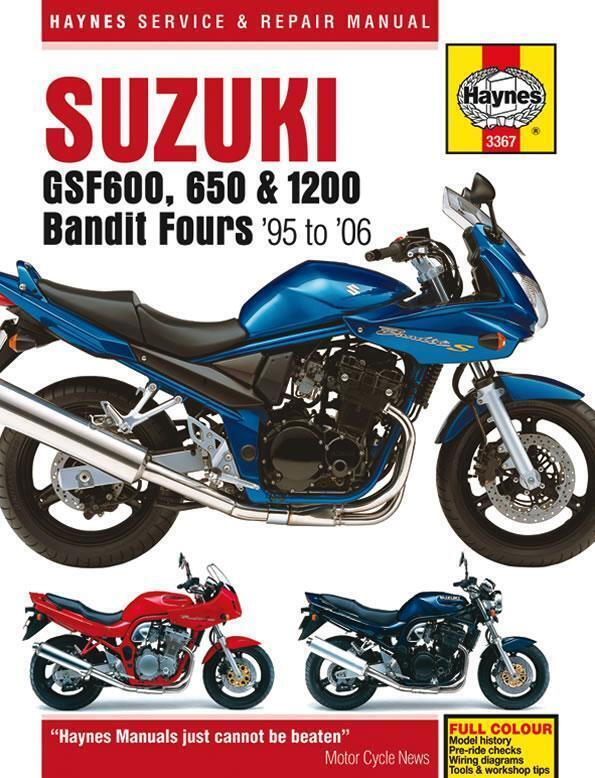 Cover: 9781785210518 | Suzuki GSF600, 650 &amp; 1200 Bandit Fours (95 - 06) Haynes Repair Manual