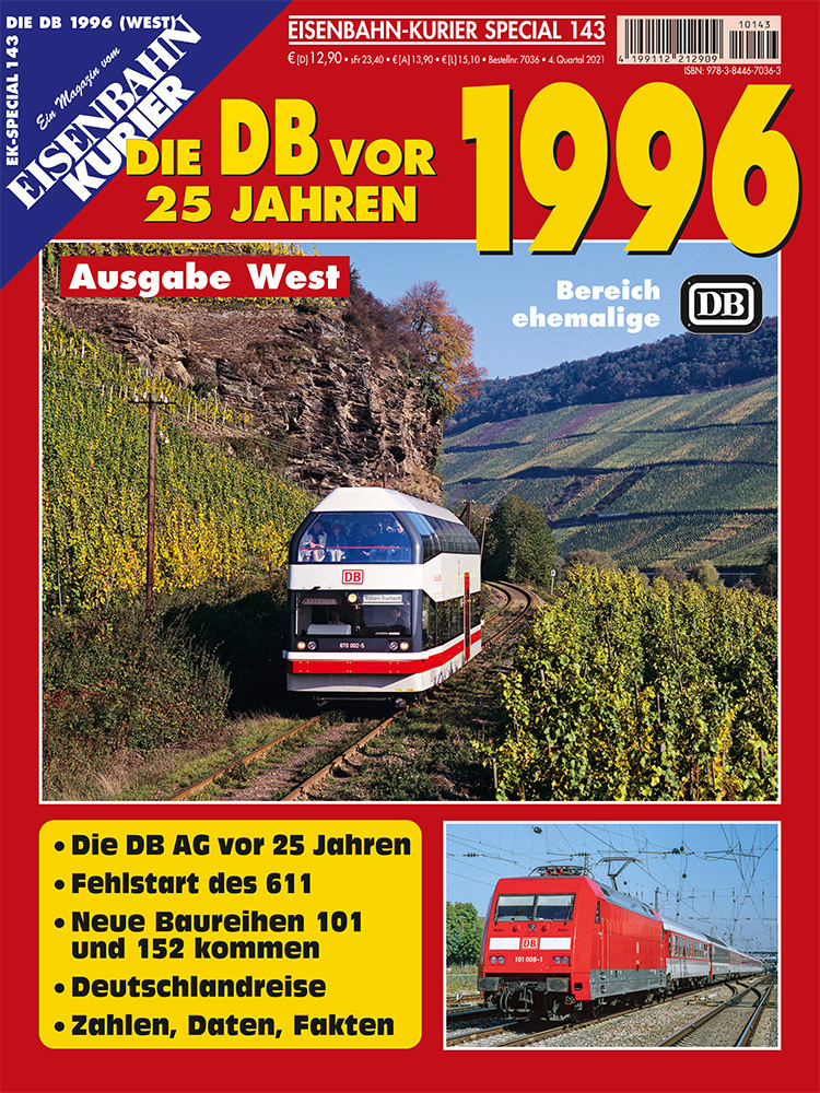 Cover: 9783844670363 | Die DB vor 25 Jahren - 1996 Ausgabe West | Taschenbuch | Geklebt