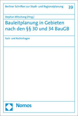 Cover: 9783848766277 | Bauleitplanung in Gebieten nach den 30 und 34 BauGB | Mitschang | Buch
