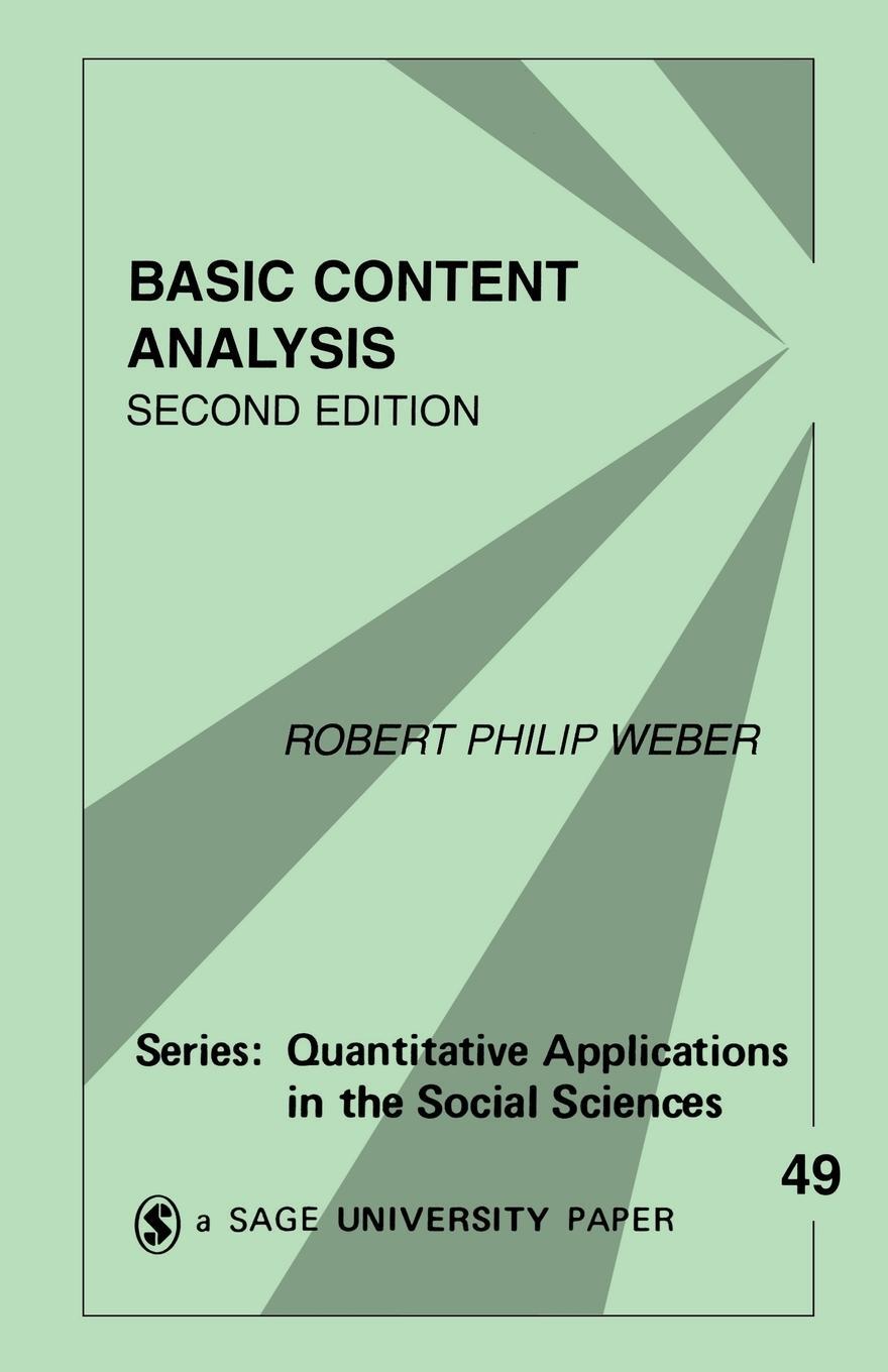 Cover: 9780803938632 | Basic Content Analysis | Robert Philip Weber | Taschenbuch | Paperback