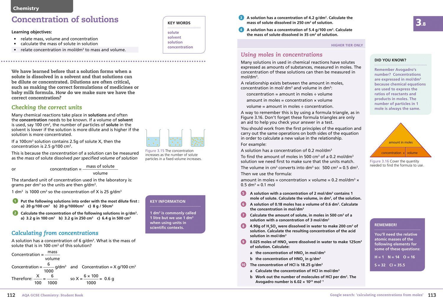 Bild: 9780008158767 | Collins GCSE Science - Aqa GCSE (9-1) Chemistry: Student Book | Buch