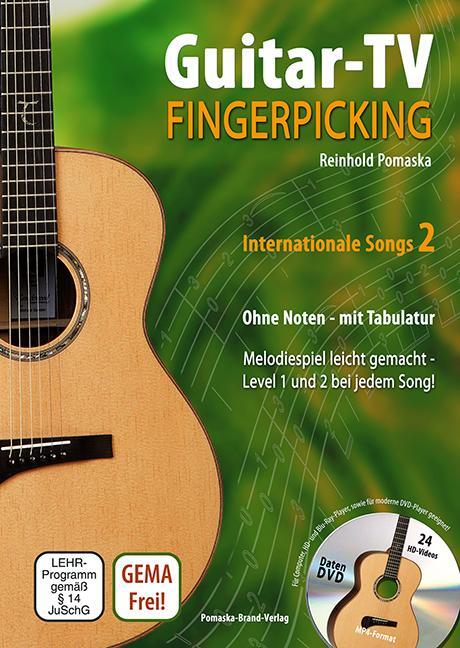 Cover: 9783943304848 | Guitar-TV: Fingerpicking - Internationale Songs 2 (mit DVD) | Pomaska