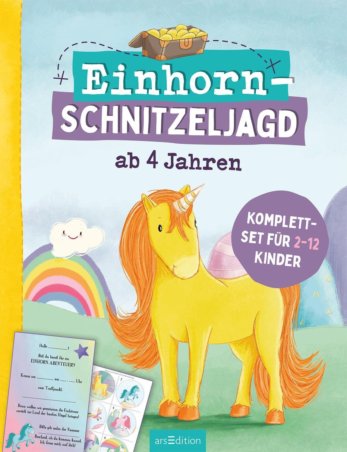 Bild: 4014489130307 | Einhorn-Schnitzeljagd ab 4 Jahren | Komplettset für 2-12 Kinder | Lang