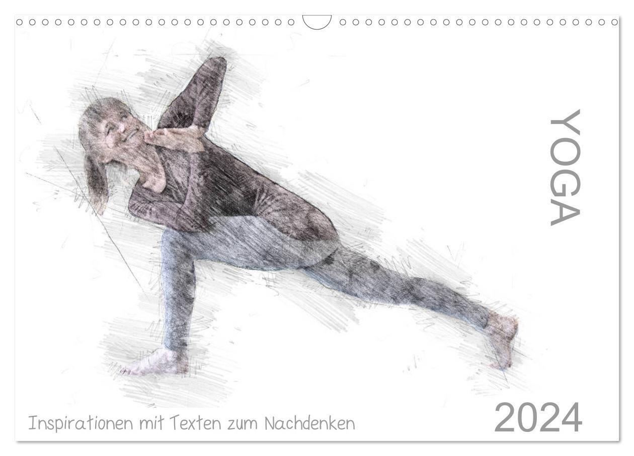Cover: 9783383153525 | YOGA Inspirationen mit Texten zum Nachdenken (Wandkalender 2024 DIN...