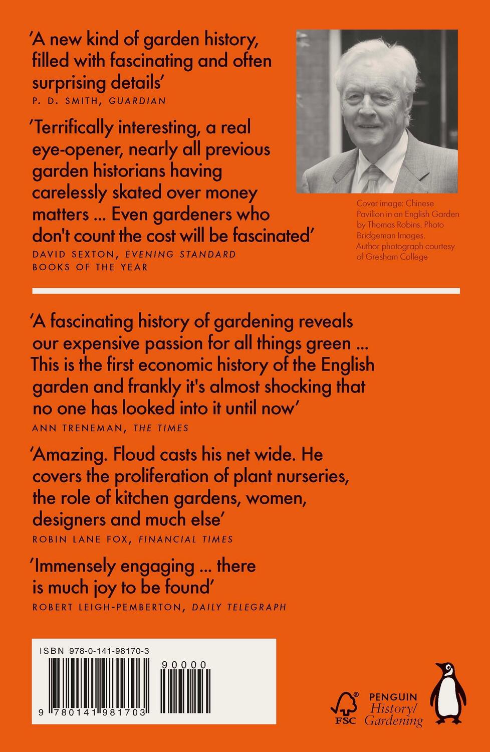 Rückseite: 9780141981703 | An Economic History of the English Garden | Roderick Floud | Buch