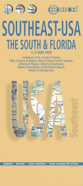 Cover: 9783866093225 | USA Southeast - The South & Florida, Borch Map | (Land-)Karte | 2001