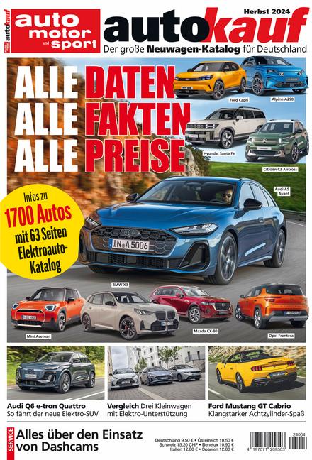 Cover: 9783613321656 | autokauf 04/2024 Herbst | Der große Neuwagen-Katalog für Deutschland