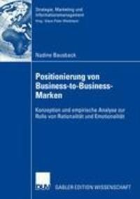 Cover: 9783835008205 | Positionierung von Business-to-Business-Marken | Nadine Bausback