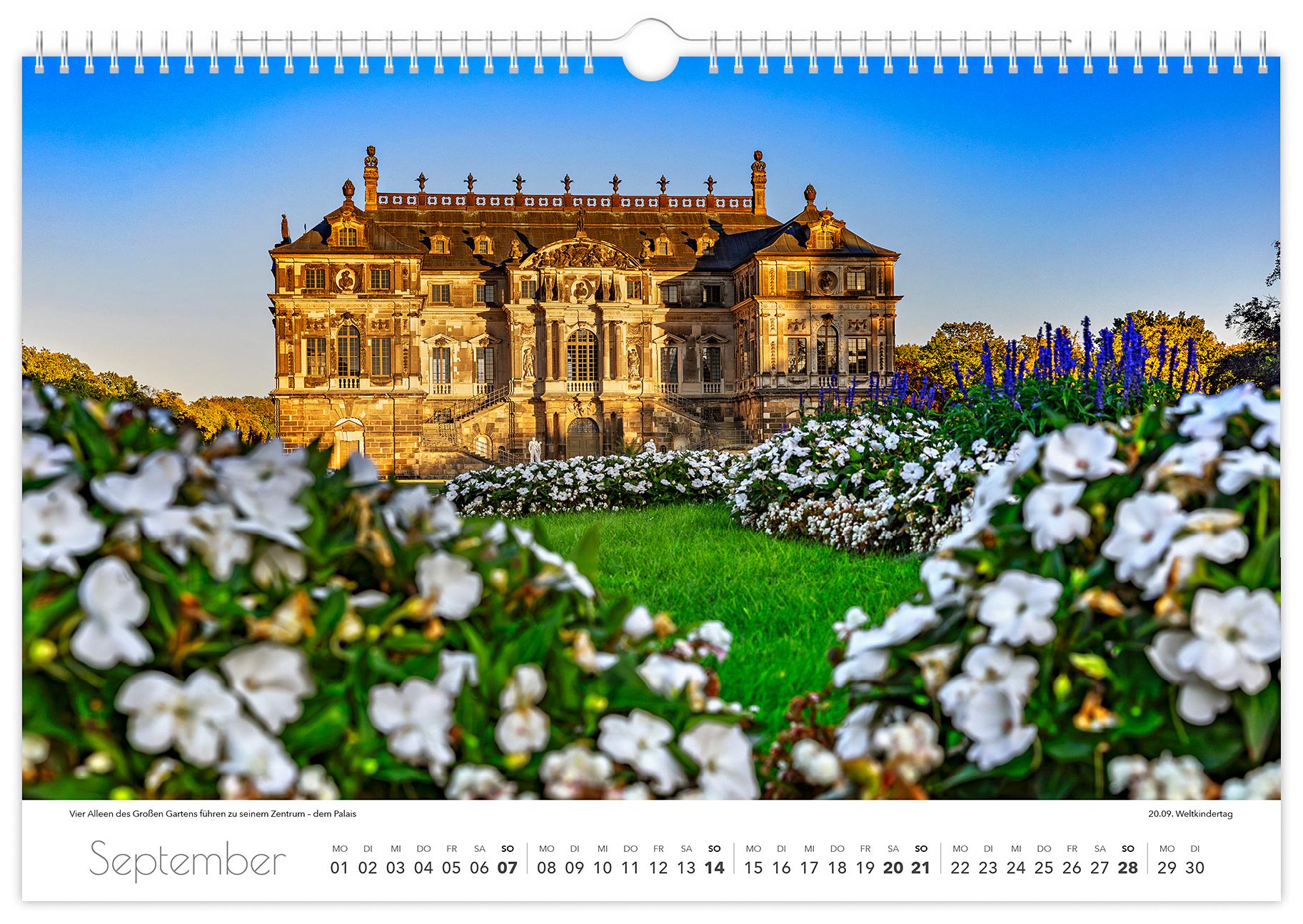 Bild: 9783910680487 | Kalender Dresden Elbflorenz 2025 | 45 x 30 cm weißes Kalendarium