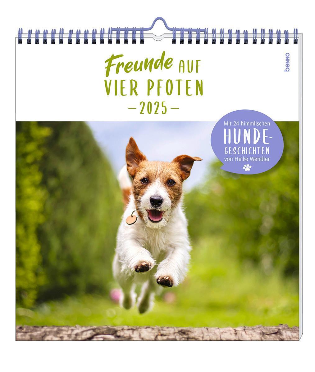 Cover: 9783746264912 | Freunde auf vier Pfoten 2025 | 24 himmlische Hunde-Geschichten | 24 S.