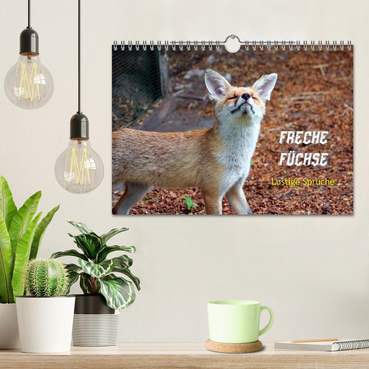 Bild: 9783435114092 | Freche Füchse - lustige Sprüche (Wandkalender 2025 DIN A4 quer),...