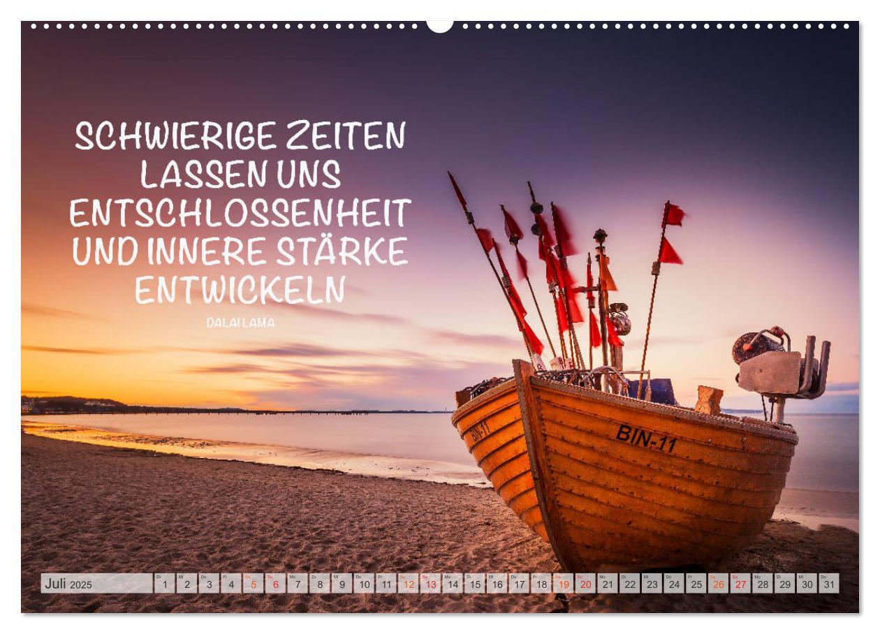 Bild: 9783435122714 | Motivation und Meer (Wandkalender 2025 DIN A2 quer), CALVENDO...