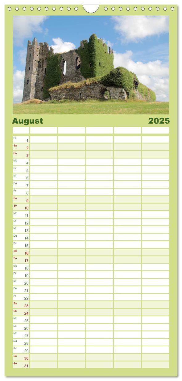 Bild: 9783457110768 | Familienplaner 2025 - Irland mit 5 Spalten (Wandkalender, 21 x 45...