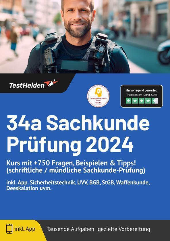 Cover: 9783988173638 | 34a Sachkunde Prüfung 2024 I Kurs mit +750 Fragen, Beispielen &amp;...