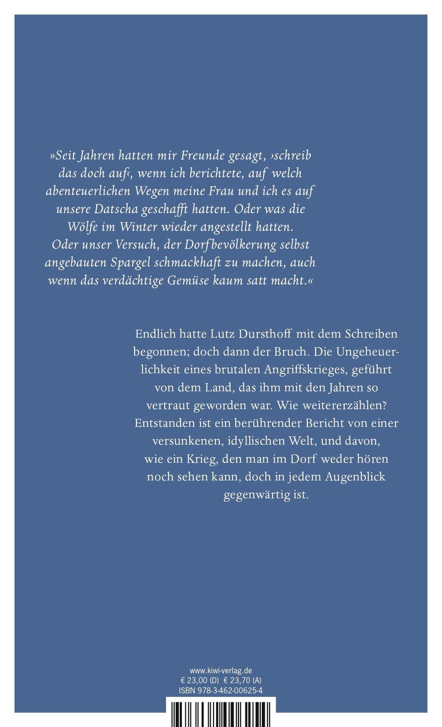 Rückseite: 9783462006254 | Nachruf aufs Paradies | Meine Frau, unsere russische Datscha und ich