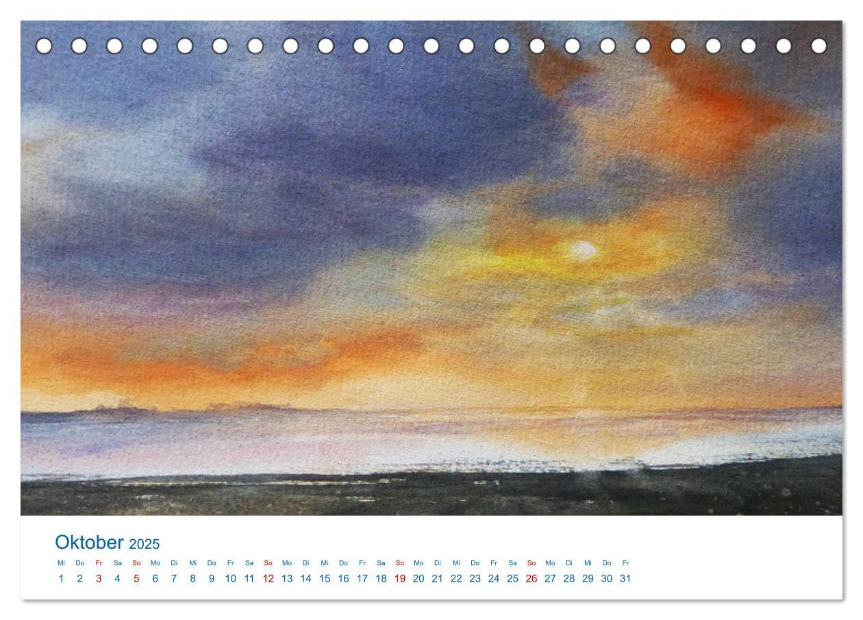 Bild: 9783457146804 | Föhr - Aquarelle (Tischkalender 2025 DIN A5 quer), CALVENDO...