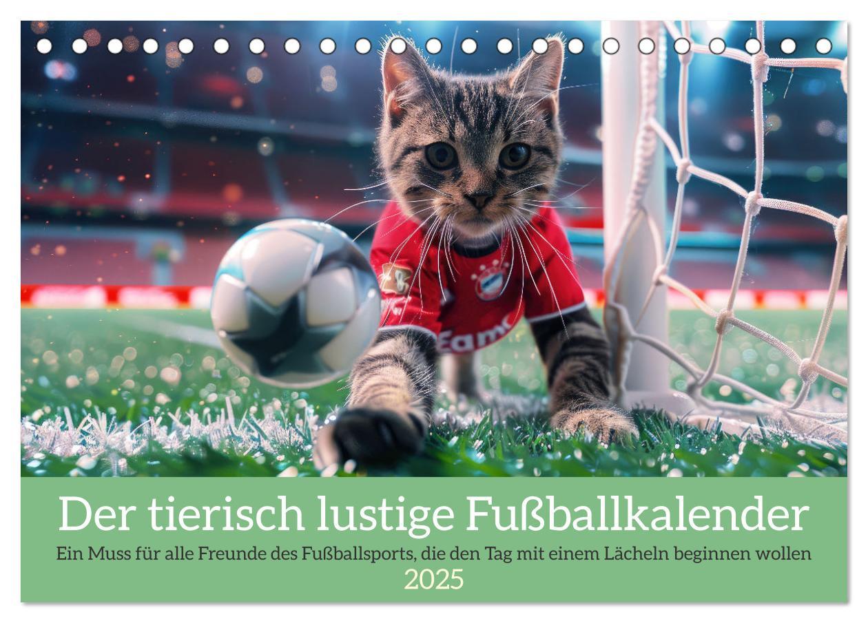 Cover: 9783457152829 | Der tierisch lustige Fußballkalender (Tischkalender 2025 DIN A5...