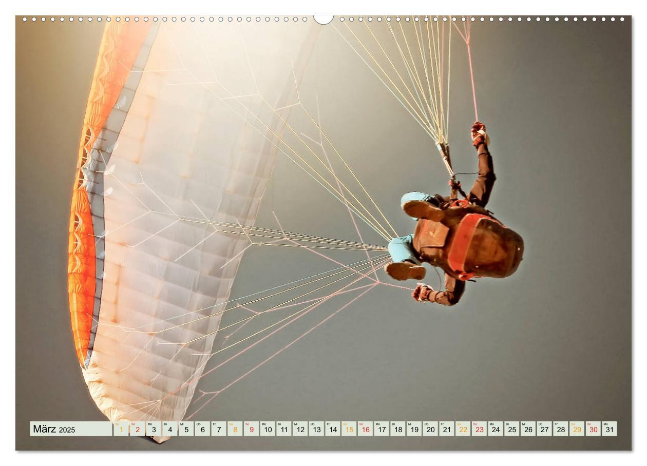 Bild: 9783435237685 | Paragliding - Mut zum Abenteuer (Wandkalender 2025 DIN A2 quer),...