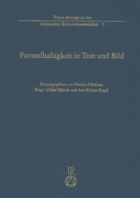 Cover: 9783895008139 | Formelhaftigkeit in Text und Bild | Buch | Deutsch | 2012 | Reichert