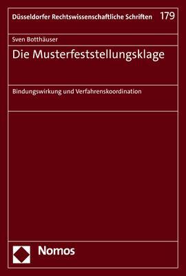 Cover: 9783756003778 | Die Musterfeststellungsklage | Sven Botthäuser | Taschenbuch | 367 S.