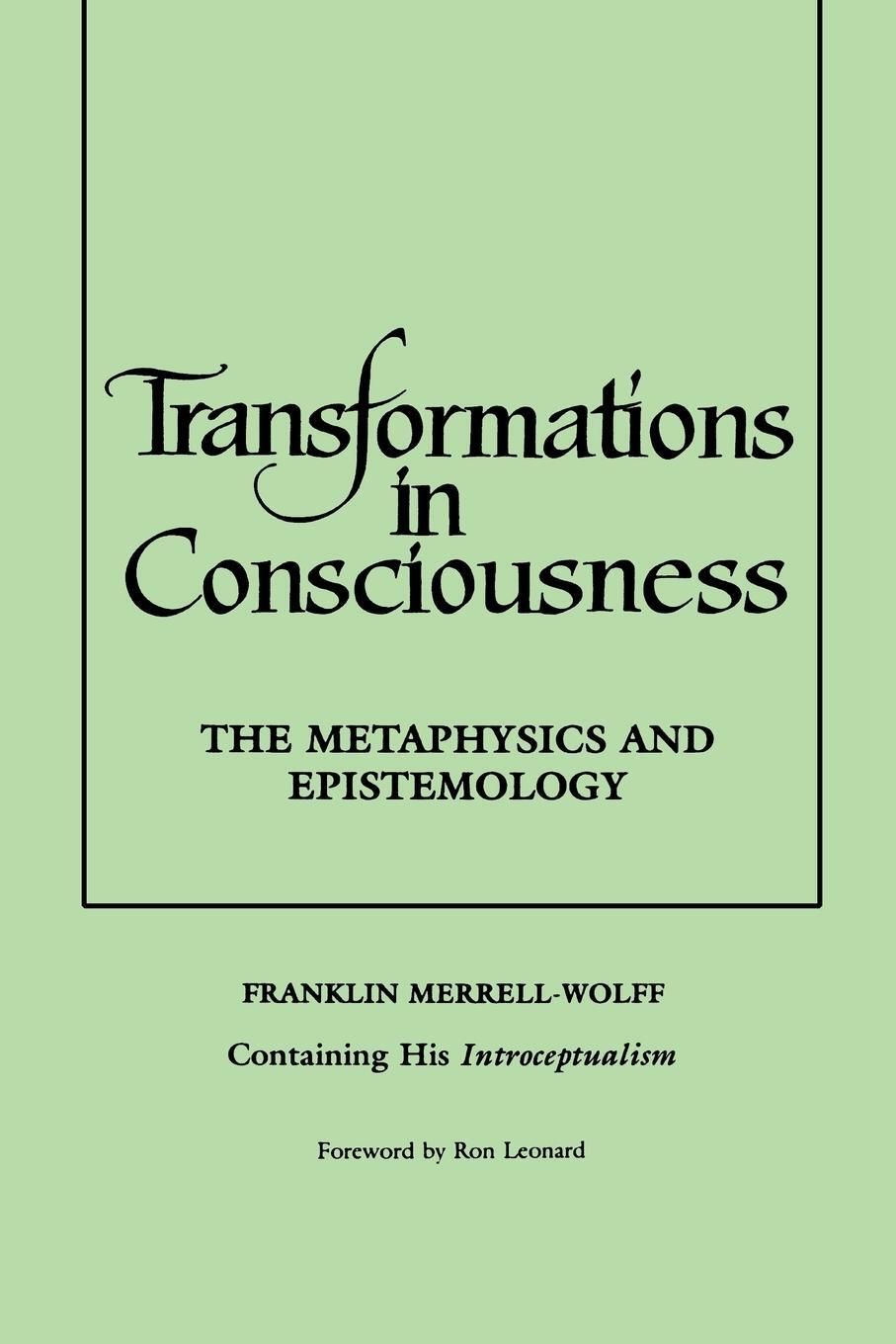 Cover: 9780791426760 | Transformations in Consciousness | Franklin Merrell-Wolff | Buch