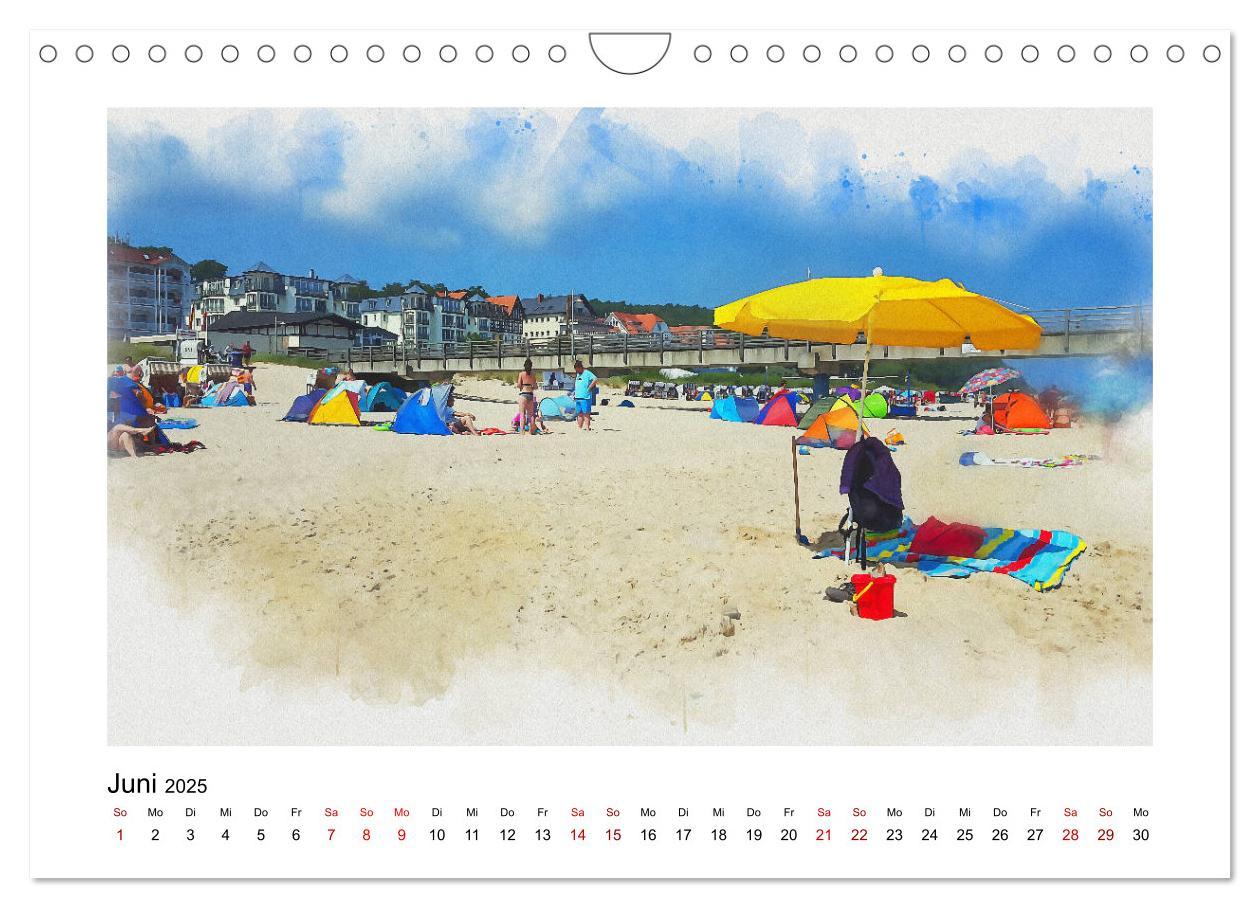 Bild: 9783435141753 | Ostsee Aquarelle (Wandkalender 2025 DIN A4 quer), CALVENDO...