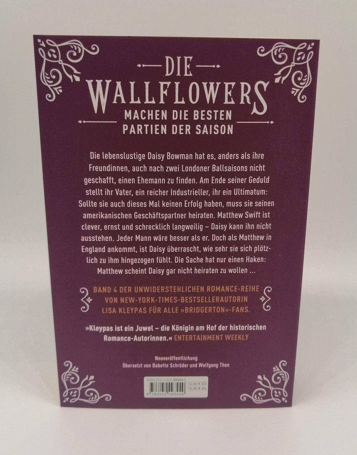 Bild: 9783442493449 | Die Wallflowers - Daisy &amp; Matthew | Lisa Kleypas | Taschenbuch | 2023