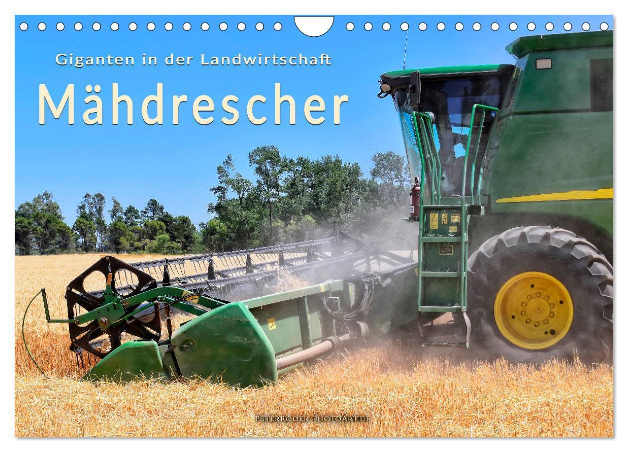 Cover: 9783675569614 | Giganten in der Landwirtschaft - Mähdrescher (Wandkalender 2024 DIN...