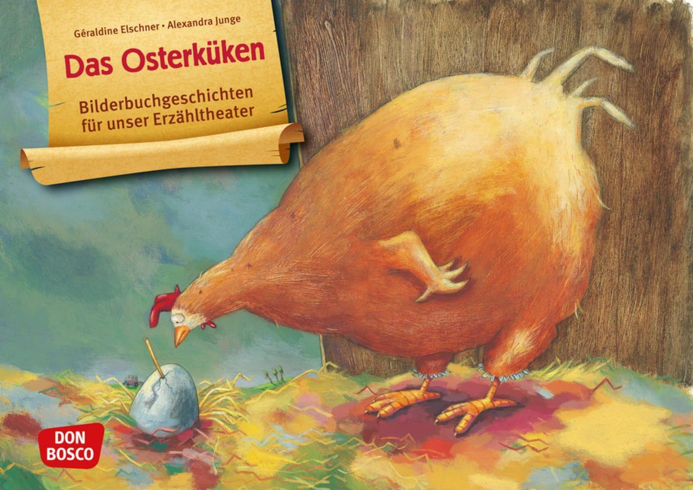 Cover: 4260179515484 | Das Osterküken. Kamishibai Bildkartenset. | Géraldine Elschner | Box