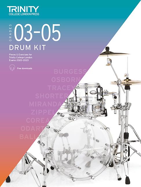 Cover: 9780857368133 | Trinity College London Drum Kit 2020-2023. Initial-Grade 3-5 | London