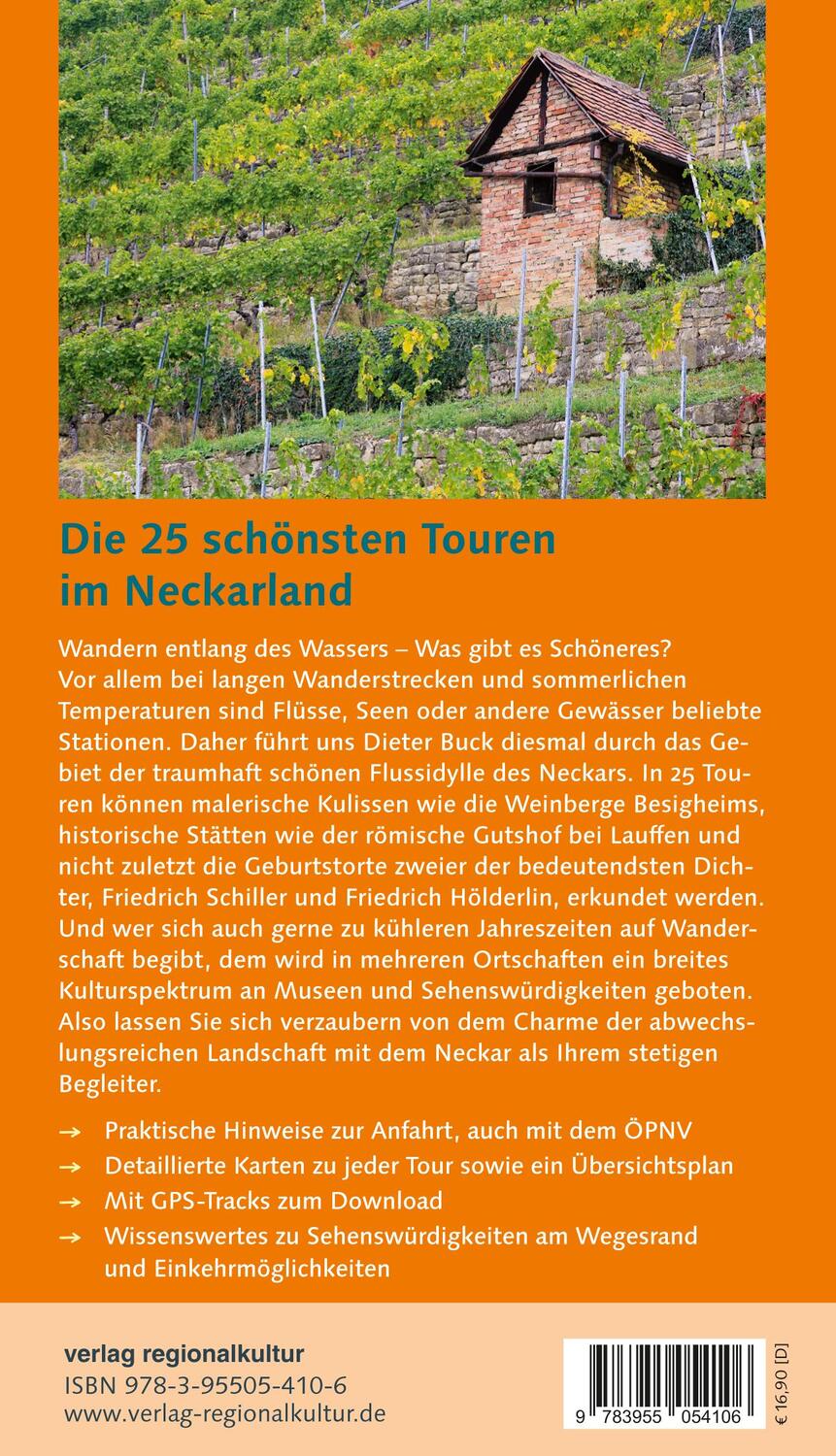 Rückseite: 9783955054106 | Wandern im Neckarland | Dieter Buck | Taschenbuch | 160 S. | Deutsch