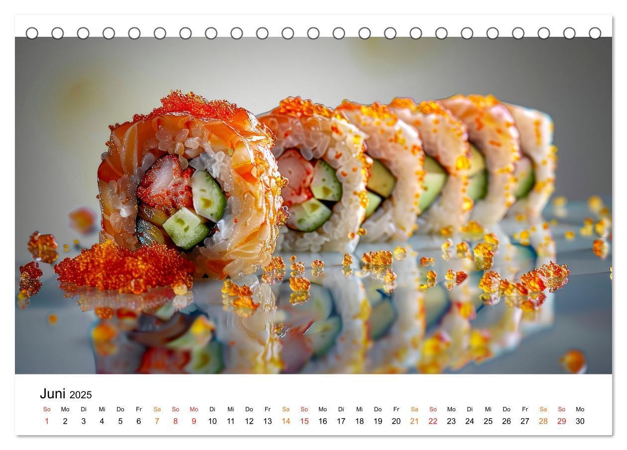 Bild: 9783457129340 | Sushi für Gourmets (Tischkalender 2025 DIN A5 quer), CALVENDO...