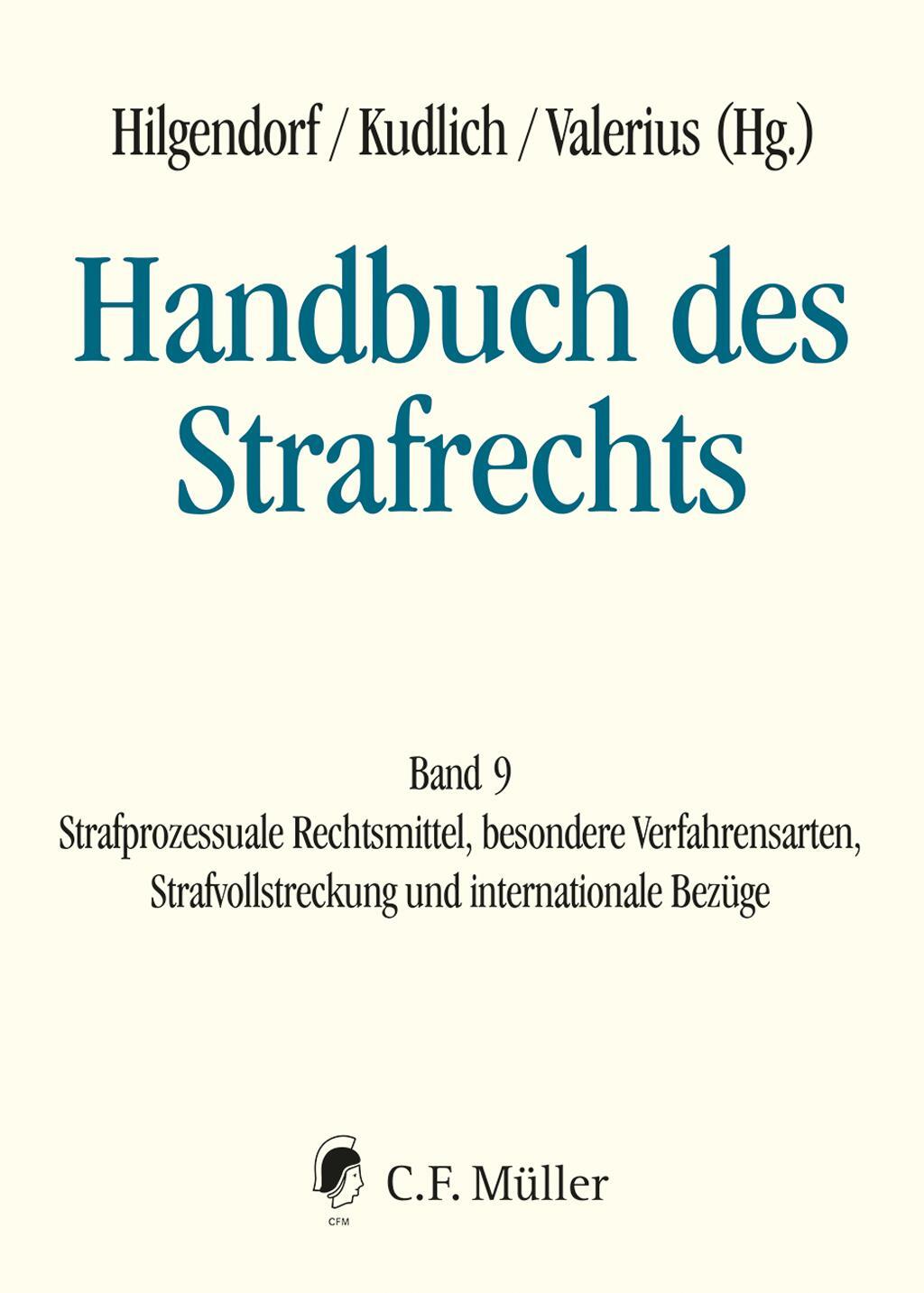 Cover: 9783811488090 | Handbuch des Strafrechts Band 09 | Eric Hilgendorf (u. a.) | Buch