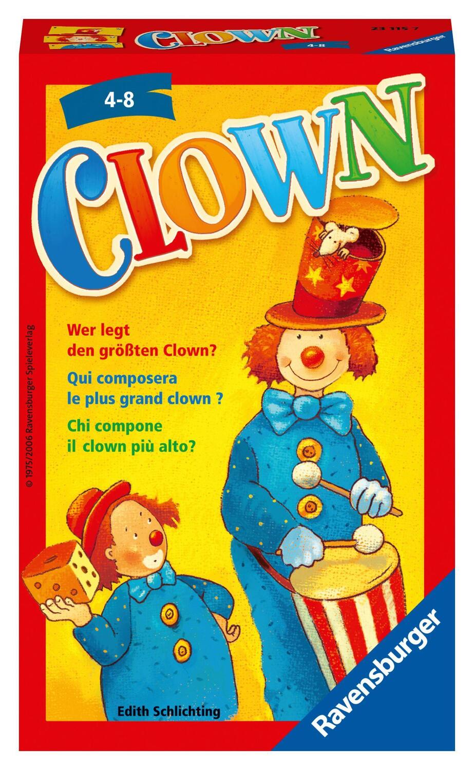 Cover: 4005556231157 | Clown | Edith Schlichting | Spiel | Deutsch | 2001 | Ravensburger