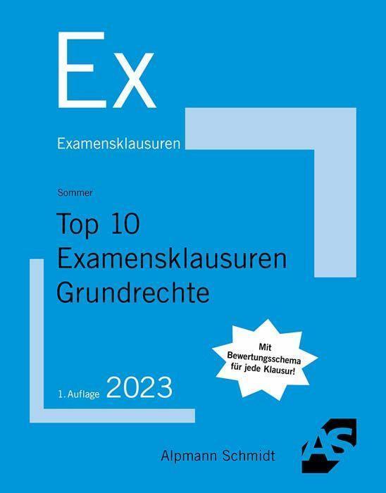 Cover: 9783867528917 | Top 10 Examensklausuren Grundrechte | Christian Sommer | Taschenbuch
