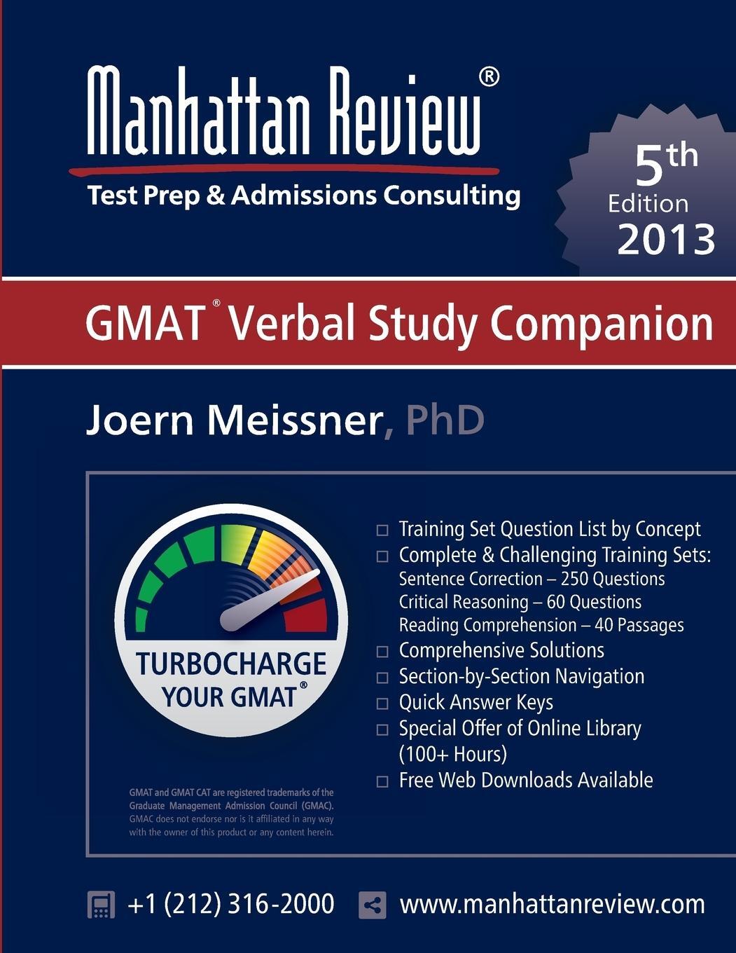 Cover: 9781629260167 | Manhattan Review GMAT Verbal Study Companion [5th Edition] | Buch