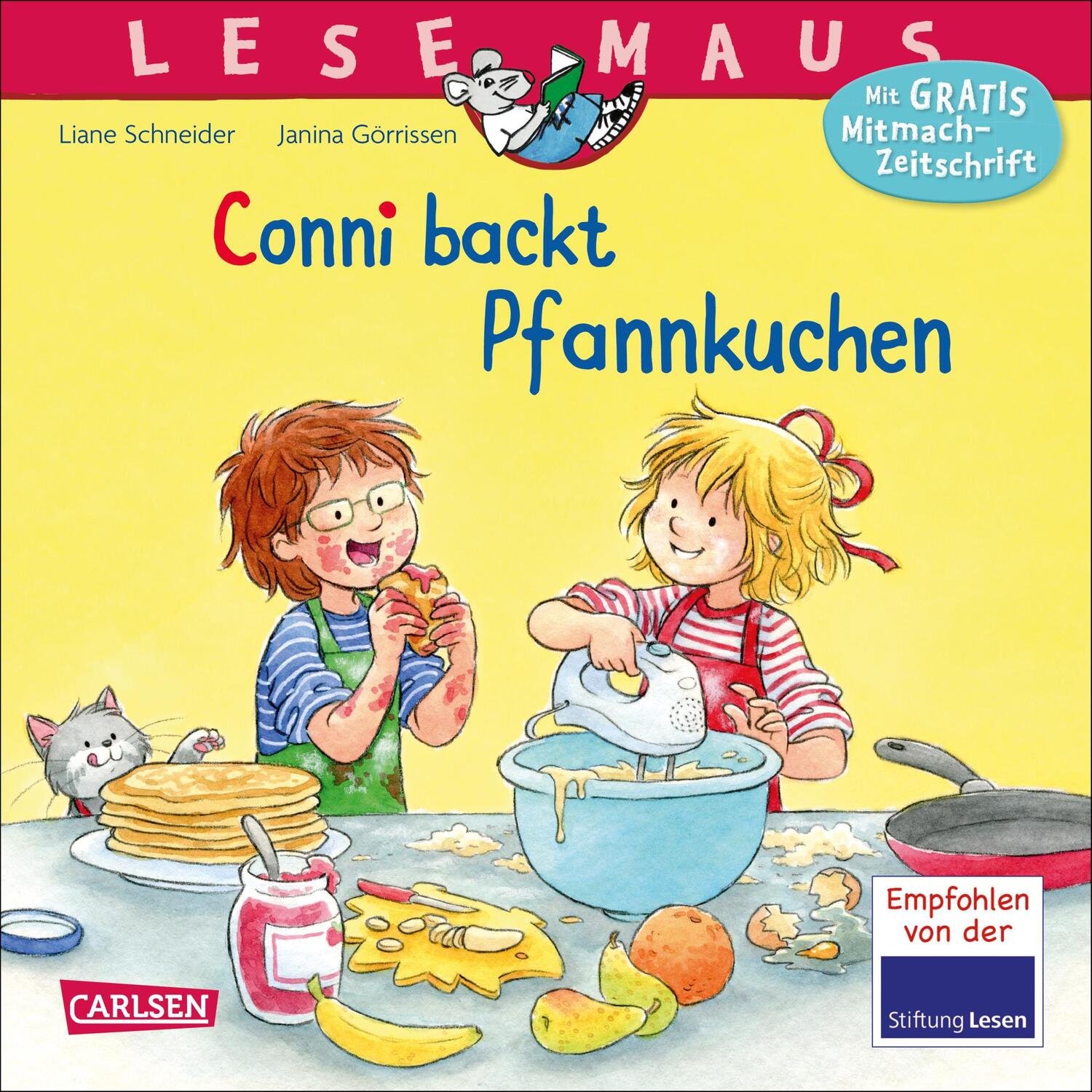 Cover: 9783551089519 | LESEMAUS 123: Conni backt Pfannkuchen | Liane Schneider | Taschenbuch
