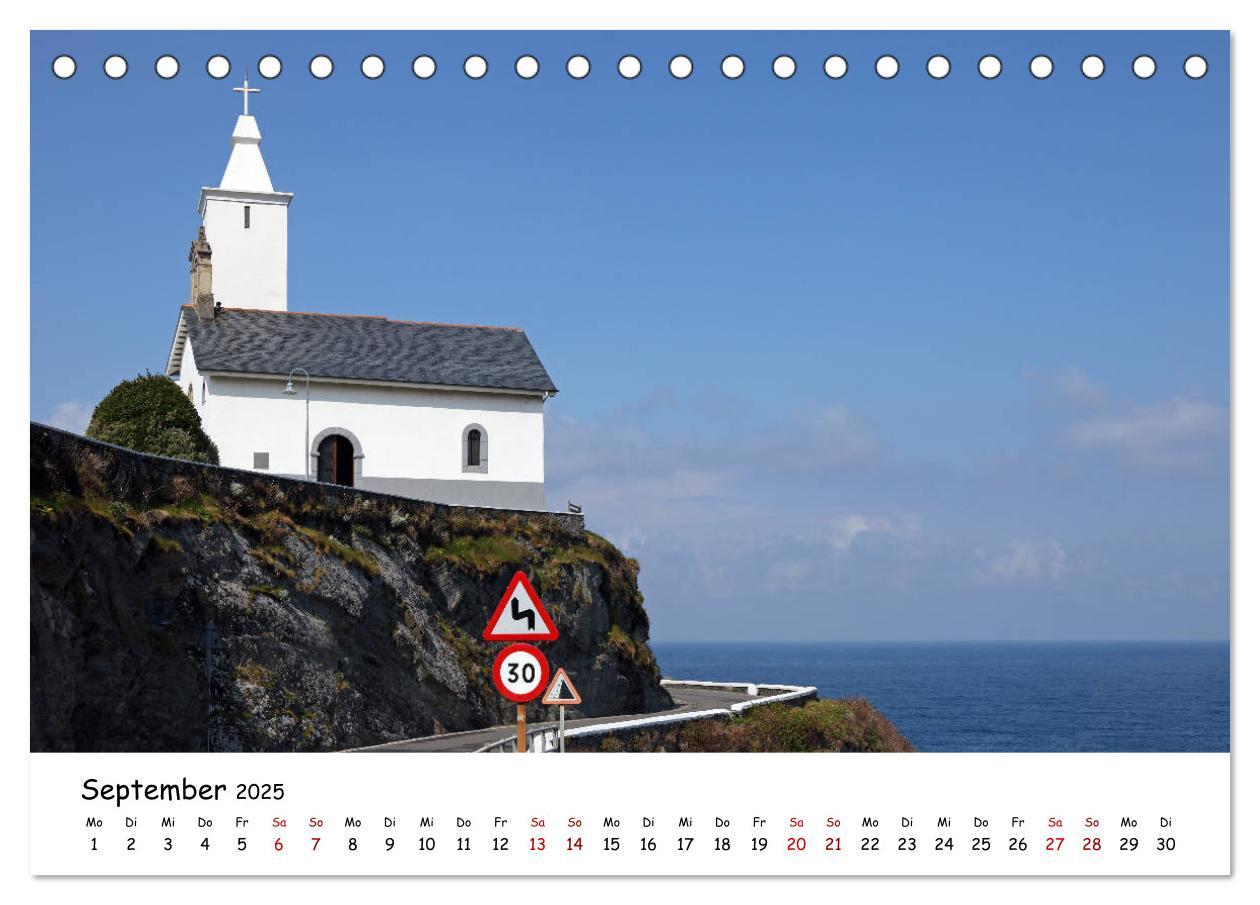 Bild: 9783435383733 | Nordspanien (Tischkalender 2025 DIN A5 quer), CALVENDO Monatskalender